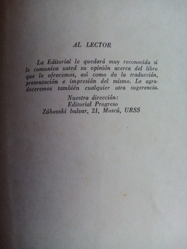 La Nebulosa De Andromeda. Iván Efremov. Ed. Progreso, Moscú