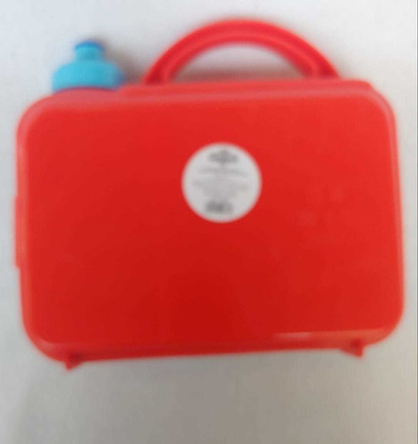 Lonchera Fun Kids Rectangular Avengers Con Botella Azul