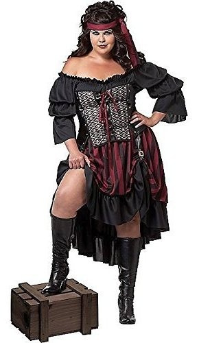 Disfraces De California Mujer Plus-size Pirate Wench Plus, N