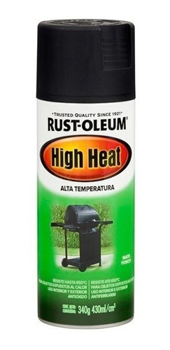 Pintura En Aerosol Para Altas Temperaturas Rust Oleum 340 Gr