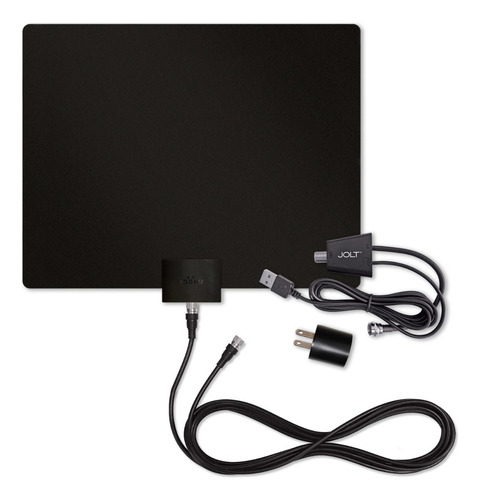Antena Hdtv Amplificada Mohu Leaf 50 Y Cable Coaxial 3m