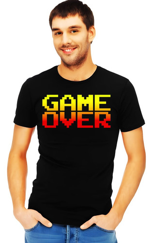 Playera Consolas Diseño 170 Game Over Videojuegos Beloma