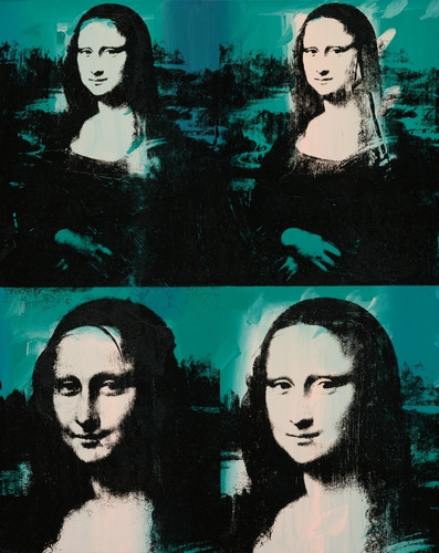 Imagen 4 de 8 de Cuadros- Mona Lisas- Andy Warhol Tela-canvas 70x100 Cm.