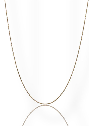 Cadena Oro 10k Italiano Torsal Estilo Cuerda 0.8mm 55cm