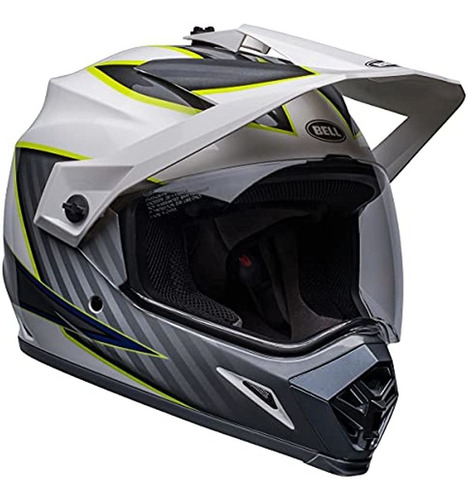 Casco Bell Mx-9 Adventure Mips (dalton Gloss White/hi-viz Ye