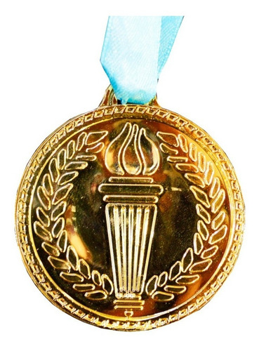Medalla Basketball Dorada Plástico Fútbol  Hockey Mvd Sport