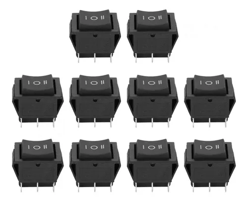comprar 10 Interruptores Basculantes Kcd4 De 6 Pines, Plástico, Colo