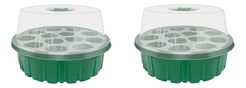 Caja De Plántulas Propagator Con 13 Orificios, Ajustable, 2