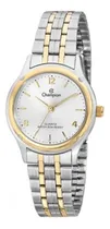 Comprar Relógio Champion Prata Dourado Feminino Ch25730b Correia Prata E Dourado Bisel Prata E Dourado Fundo Prateado