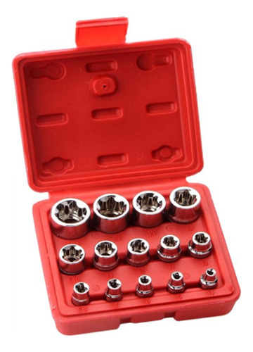 Juego De Enchufes Torx E-torx De 14 Piezas, Juego De Enchufe