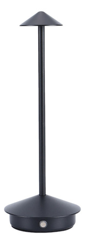 Lámpara De Mesa De Noche Led Luz De Noche Negro 11x35cm