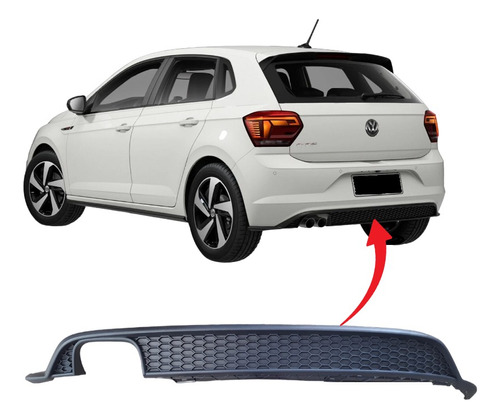 Spoiler Traseiro Saida Escape Duplo Polo Gts Original Vw