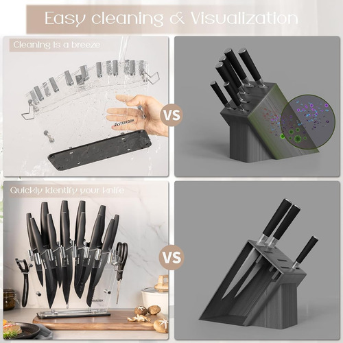 Juego De Cuchillos Astercook Con Bloque Y Afilador 22 Piezas