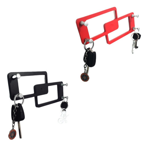 Imagen 3 de 6 de Portallaves Moderno De Pared Llavero # Diseño Minimalista