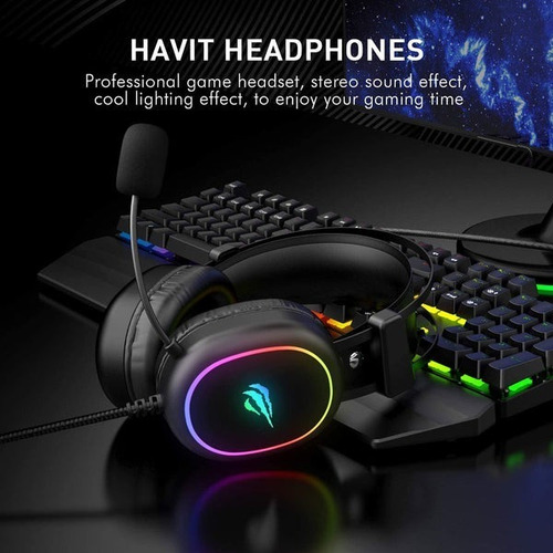 Imagen 8 de 8 de Auriculares Havit 3.5mm Gaming Headphone H2016d