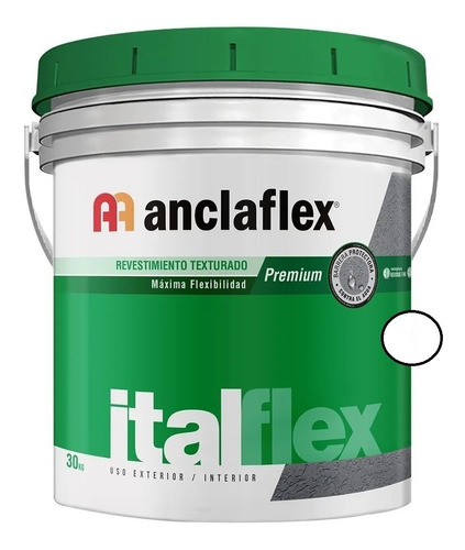Imagen 1 de 5 de Revestimiento Texturado Italflex Fino Color Blanco X 30 Kg 
