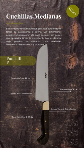 Imagen 2 de 3 de Cuchilla Mediana Puma Iii P
