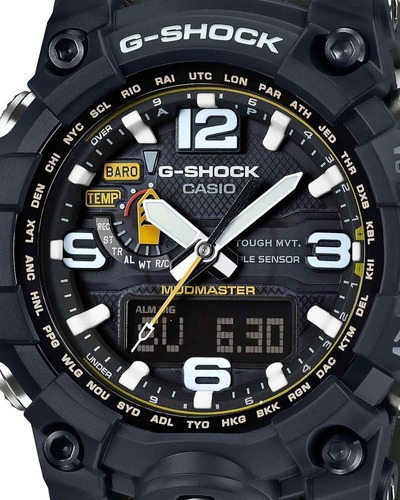 Imagen 2 de 4 de Reloj Casio G-shock Para Caballero-gwg-1000-1a3cr Negro Negro Verde Oscuro