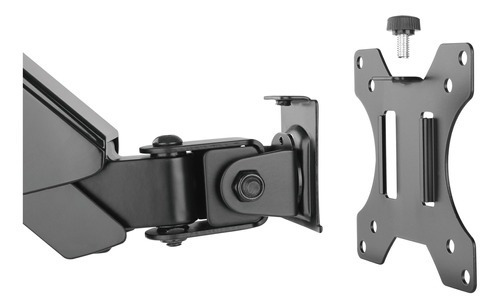 Soporte De Monitor Universal Con Brazo Articulado Y Pistón A Gas Manhattan 461580 - Soporta Pantallas De 17 A 32 Y Hasta 8 Kg.