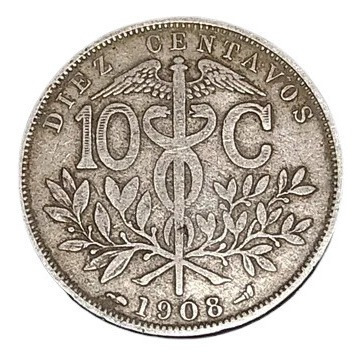 10 Centavos Bolivia 1908 Moneda Colección