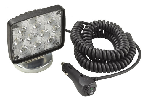 Wesbar Rectangular Auxiliar Led Work Con Cable En Espiral 19