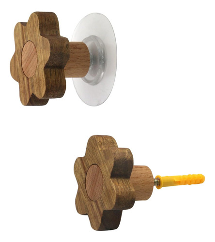 Edema 4pcs Tiradores De Madera Y Perillas De Cajones En Form