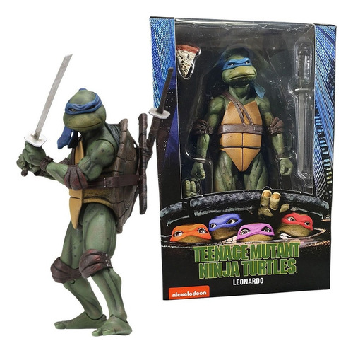 Figura De Acción Leonardo Tortugas Ninja Tmnt Película 1990