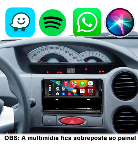 Kit Multimidia Android 1 Din Toyota Etios 13 15 17 18 19 20