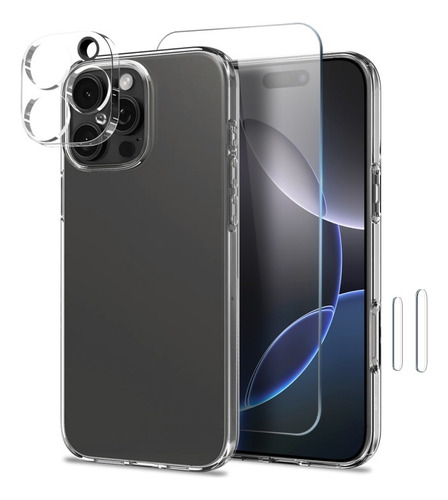 Capa + Protetor De Tela E Câmera Para iPhone 16