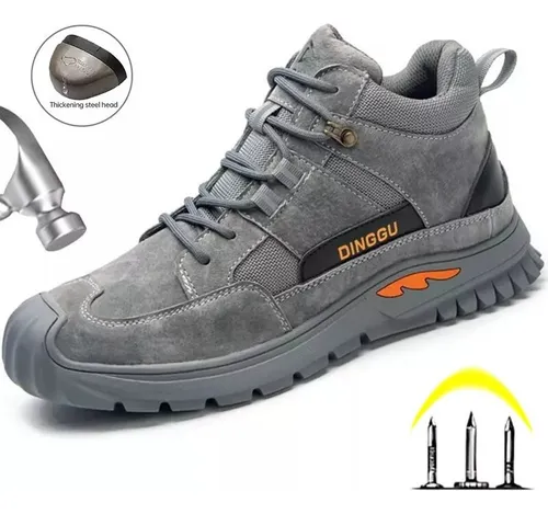 Botas De Seguridad Con Punta De Acero Para Hombre, Zapatos [