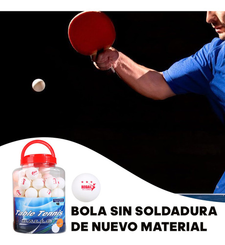 Set De Pelotas De Ping Pong 60 Piezas 40 Mm Alto Rendimiento
