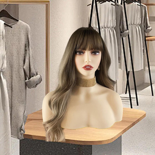 Cabeza De Maniquí Femenina, Busto De Cabeza De Maniquí De
