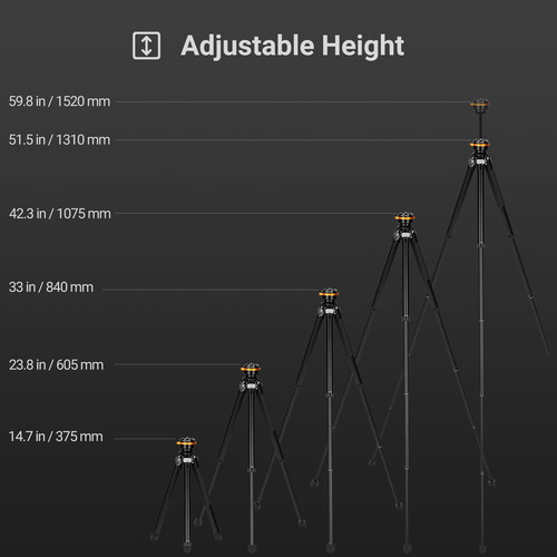 Trípode Tarion Compact Travel Para Cámara Qobra De 152 Cm De