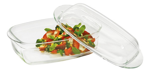 Refractario De Vidrio Con Tapa 32.5cm Elsass Küchenprofi Color Transparente