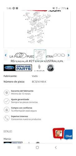 Anillo Pistón Motor 6.4 Ford F350 08-10 Nvo Original (Usado)