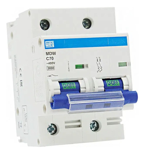 Mini-interruptor Termomagnetico 2polos - 70a Mdw-c70-2