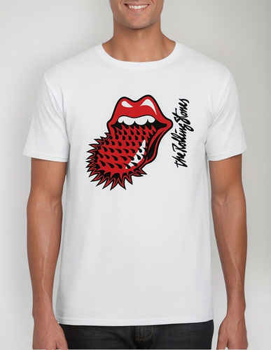 Playera Rolling Stones Spiked Tongue + Sticker Gratis
