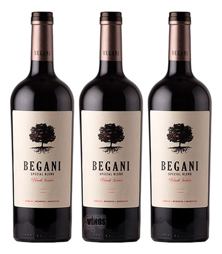 Vino Begani Reserva Red Blend Lamadrid Pack X3 Unidades