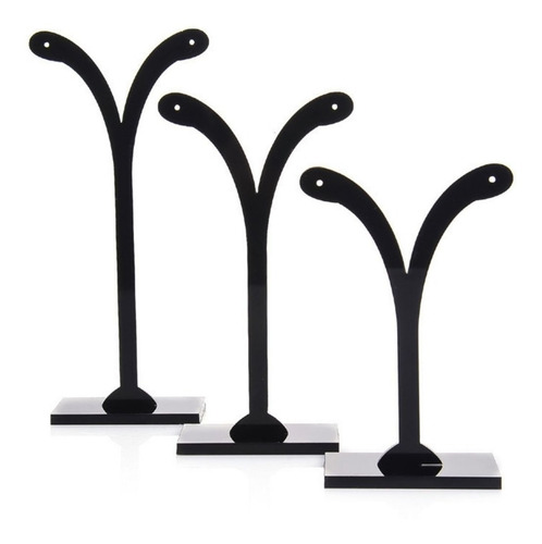 Imagen 4 de 6 de Pack 2 Exhibidor De Aros Barbara 3 Set Mostrador Joyas