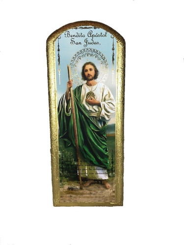 Imagen 1 de 2 de Cuadros De San Judas Tadeo 5 Piezas 20cm