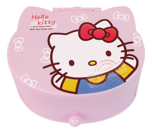 Alhajero Con Espejo Kitty Organizador Estuche Joyero 23-snh Color Kitty 6