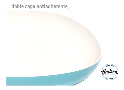Imagen 4 de 9 de Bifera Antiadherente Ceramico Hudson 26 Cm Plancha Vintage