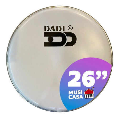 Parche Para Bombo De Bateria Percusion Dadi 26 PuLG Blanco