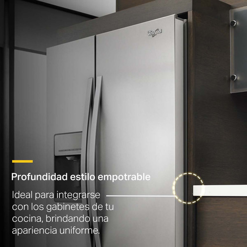 Refrigerador Whirlpool Side By Side 21 P³ Acero Inoxidable W