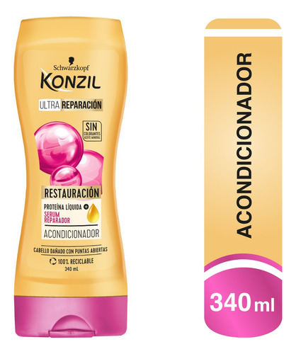 Acondic Konzil Reparacion 340ml - mL a $52