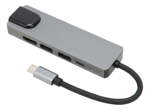 Hub Usb C 5 En 1, Carcasa De Aleación De Aluminio, Hd 4k, 5