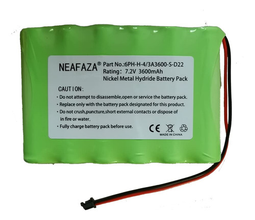 Neafaza 6ph-h-4/3a3600-s-d22 7.2v 3600mah Bateria Ni-mh Comp