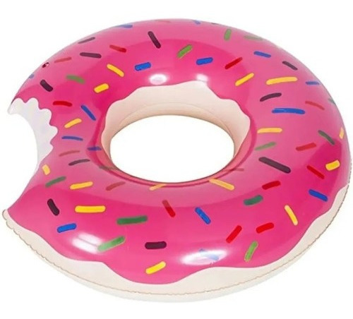 Flotador Inflable Donut Dona Mordida 120cm Piscina Playa