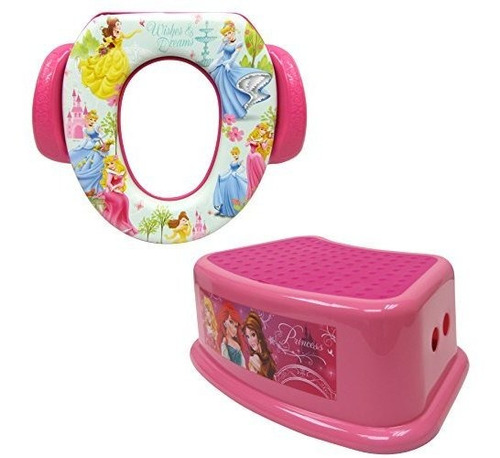 Disney Soft Potty Y Taburete Combo Set, Princesa