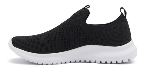 Tenis Charly Relax Walking Unisex Elástico Negro 22-28